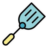 Wisk spatula icon vector flat