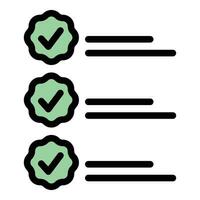 Teamwork to do list icon vector flat