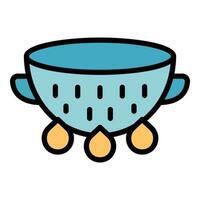 New colander tool icon vector flat