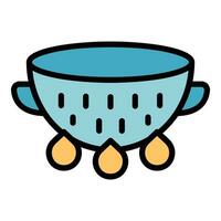 New colander tool icon vector flat