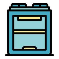 3d printer icon vector flat