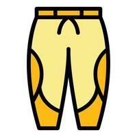 Athlete pants icon vector flat
