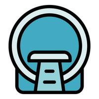 Ct scan icon vector flat
