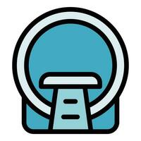 Ct scan icon vector flat