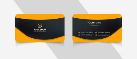 creative modern professional business card design. corporate minimal business template design. vector