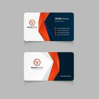 creative modern professional business card design. corporate minimal business template design. vector