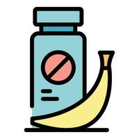 Food contamination icon vector flat