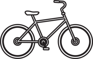 Icon Cycle Adventure Object Vintage Line Art png