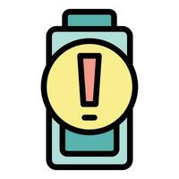 Battery charge icon vector flat