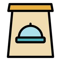 Vacuum pack icon vector flat