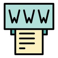 web Registrarse icono vector plano