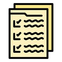 Last user document icon vector flat