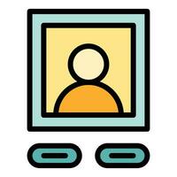 User avatar icon vector flat