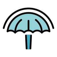 Law umbrella icon vector flat