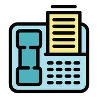 Fax ink icon vector flat