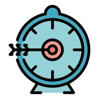 Time skills icon vector flat