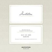 Golden wedding invitation design with elegant geometric pattern. Luxury vector illustration for cards, banners, and more. template for VIP events and party banner