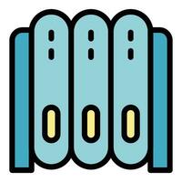 Memory card server icon vector flat