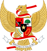 pancasila indonesien stat symbol med indonesien flagga band transparent bakgrund png