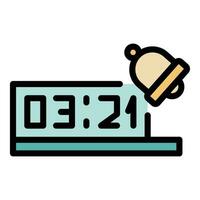 Capital time icon vector flat