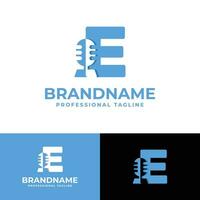 Letter E Microphone Logo, suitable for business related to Microphone with E initial. vector