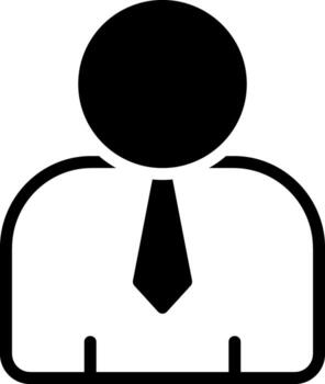 sólido icono para humano vector