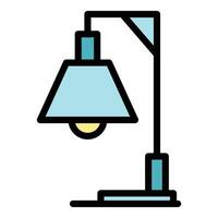 lámpara diseño icono vector plano