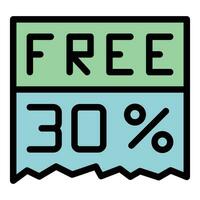 Free sale icon vector flat