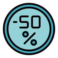 Sale coin icon vector flat