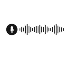 Microphone icon with sound waves. Radio microphone and sound wave. Podcast, voice recording, online concert, studio recording concept icon vector