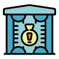 Use disclaimer icon vector flat