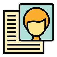 User photo icon vector flat