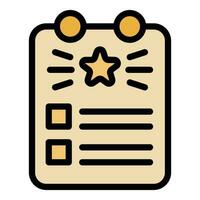 Board wishlist icon vector flat