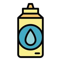 Liquid drop contamination icon vector flat