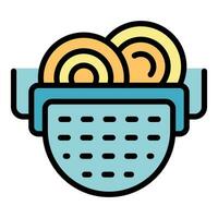 Full cook utensil icon vector flat