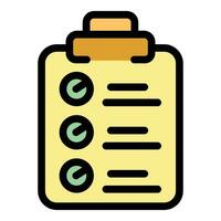 Manage clipboard icon vector flat