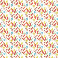 Colourful hand draw surface pattern design vector