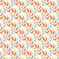 Colourful hand draw surface pattern design vector