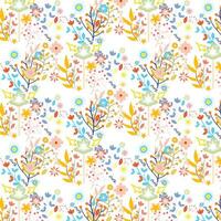 Colourful hand draw surface pattern design vector