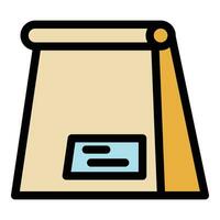 Paper pack icon vector flat