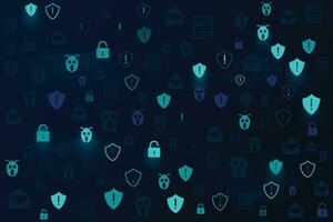 Cyber security modern internet browsing meadow pattern with lighting effect in the dark background vector