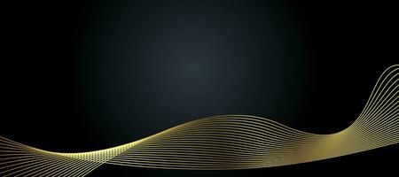 vector abstract black and gold luxury background with abstracts photo