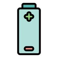 Battery plug icon vector flat