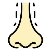 Filler rhinoplasty icon vector flat