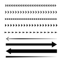 Set of directional arrows vector