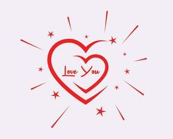 Valentines day post vector