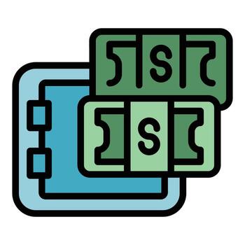 colateral icono vector plano