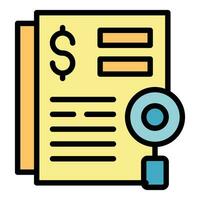 Collateral document icon vector flat