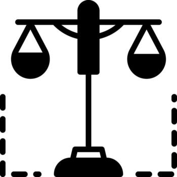 sólido icono para constitucional vector