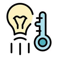 Business key idea icon vector flat